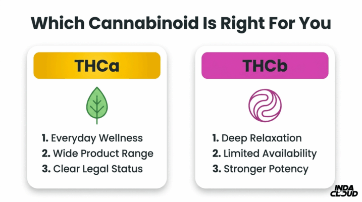 Thca Vs Thcb: Key Differences You Should Know 4 Cannabinoid Selection Guide Comparing Thca For Everyday Wellness And Thcb For Stronger Potency And Deep Relaxation