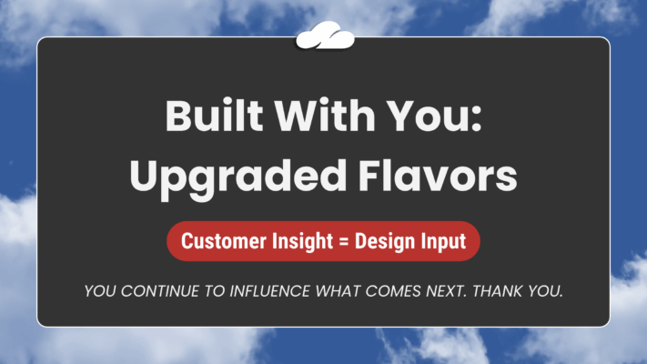 Built With You: How Your Feedback Becomes Flavor