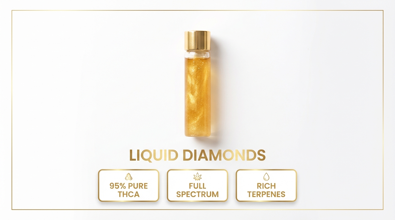 Liquid Diamonds: What Are They? Potency, Uses, And More 1 Liquid Diamonds Concentrate Feature Image