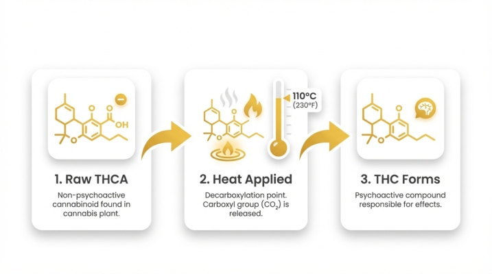 Thca In Cannabis: Understanding Its Effects, Psychoactivity, And Benefits 2 Thca Decarboxylation Process