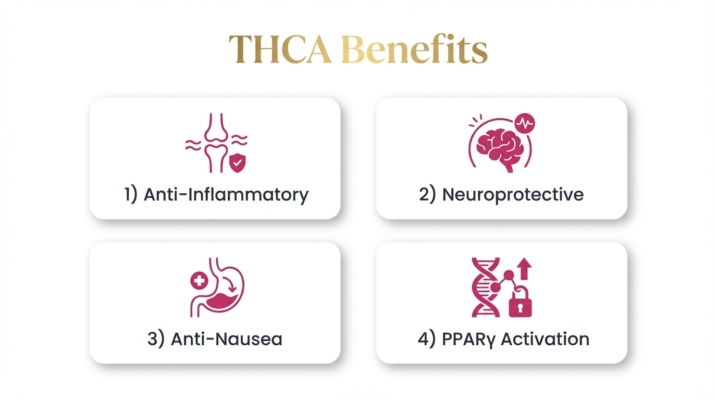 Is Thca Natural Or Synthetic? Discovering The Truth About Thca 3 Thca Therapeutic Besnefits Infographic