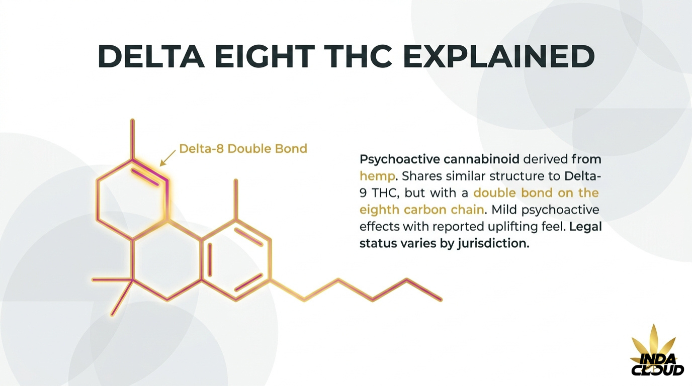 Delta Eight Thc Explained Infographic Showing Its Chemical Structure Hemp Origin Mild Psychoactive Effects And Legal Status Differences By Jurisdiction